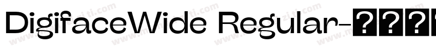 DigifaceWide Regular字体转换